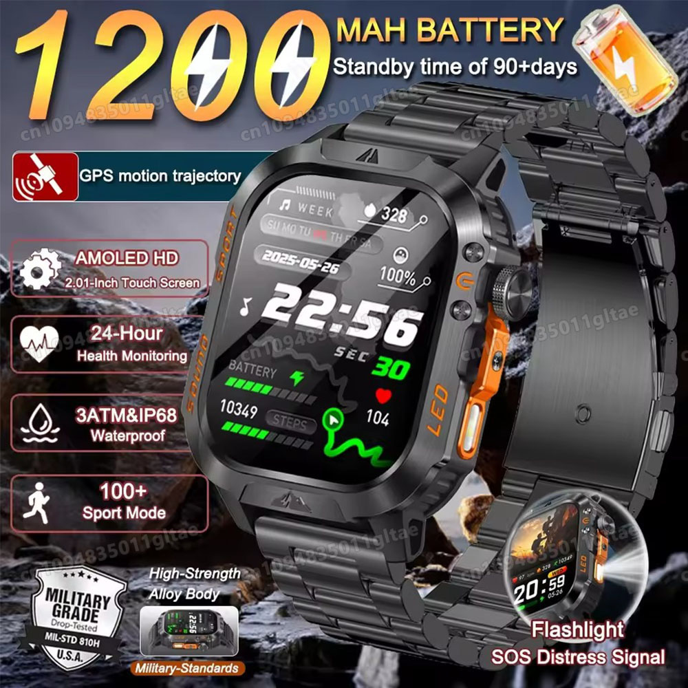Outdoor Power Hours - 2026 New Military Smart Watch Men