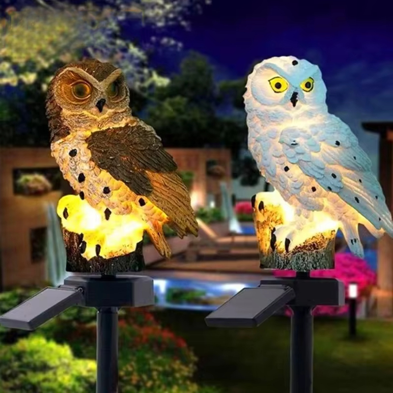 Solar Owl Garden Stake Lights  - Outdoor Power Stake 评论和价格