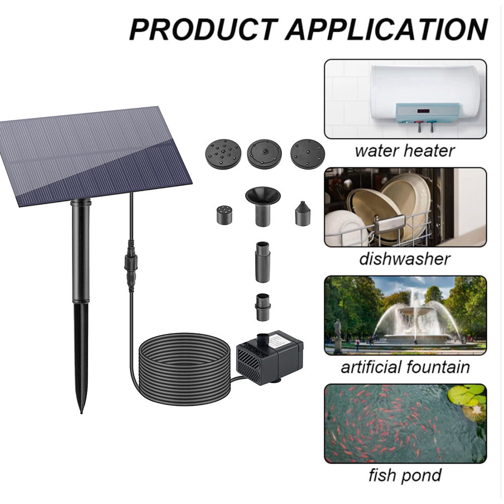 5W 5V Water Fountain Garden De - Outdoor Power Stake 评论和价格