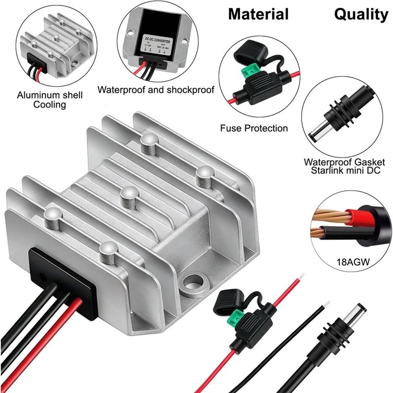 DT19-For Starlink Mini 12V Pow - Outdoor Power Supply 12V 评论和价格