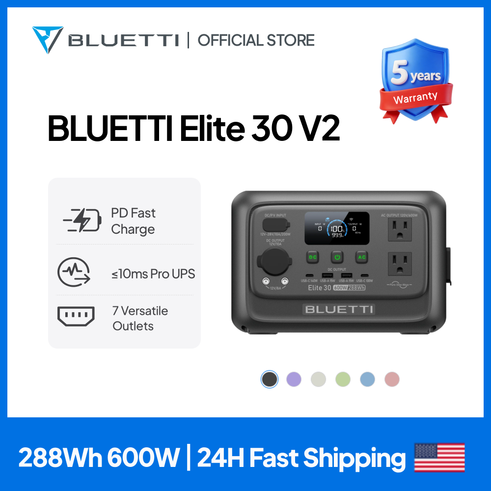【Renew】BLUETTI Elite 30 V2 Por - Portable Generator Inverter 评论和价格