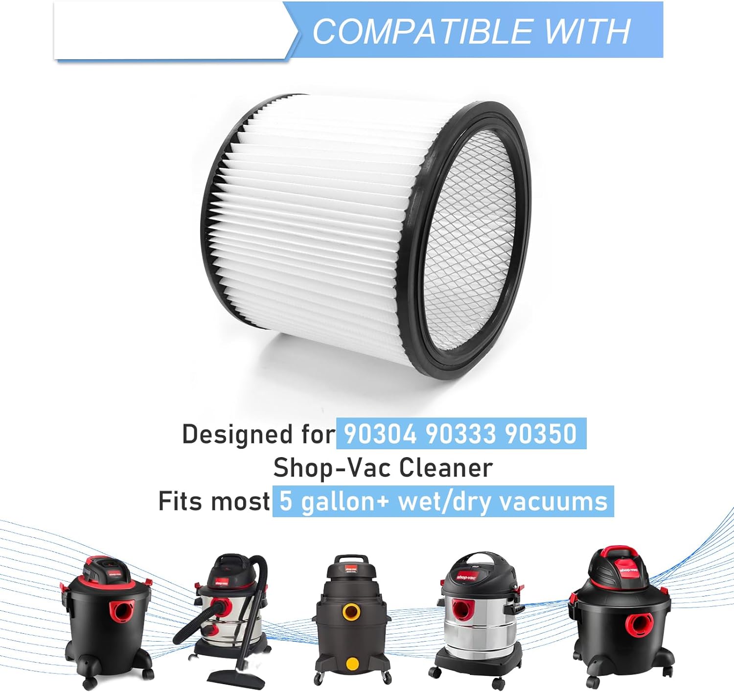 Replacement Filter For Shop-Va - Wet Dry Vacuum Shop 评论和价格