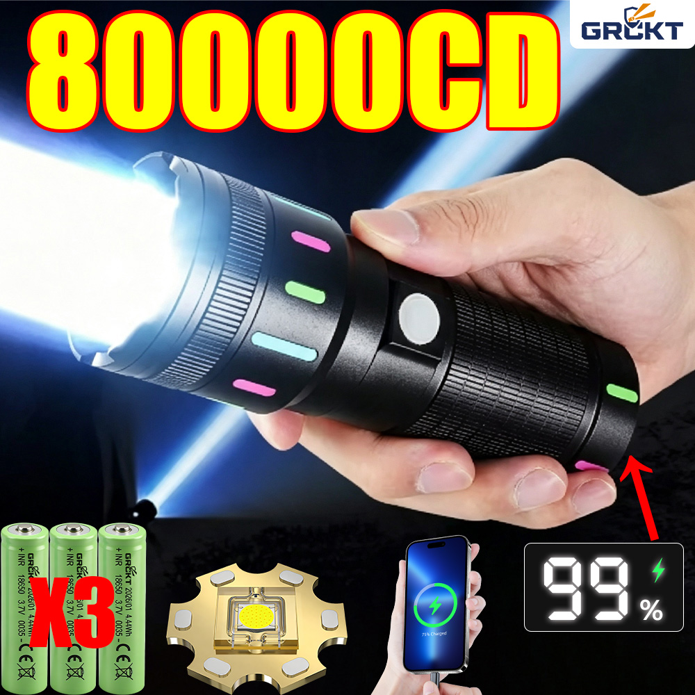 80000CD Most Powerful LED Flas - Outdoor Powerbank 评论和价格