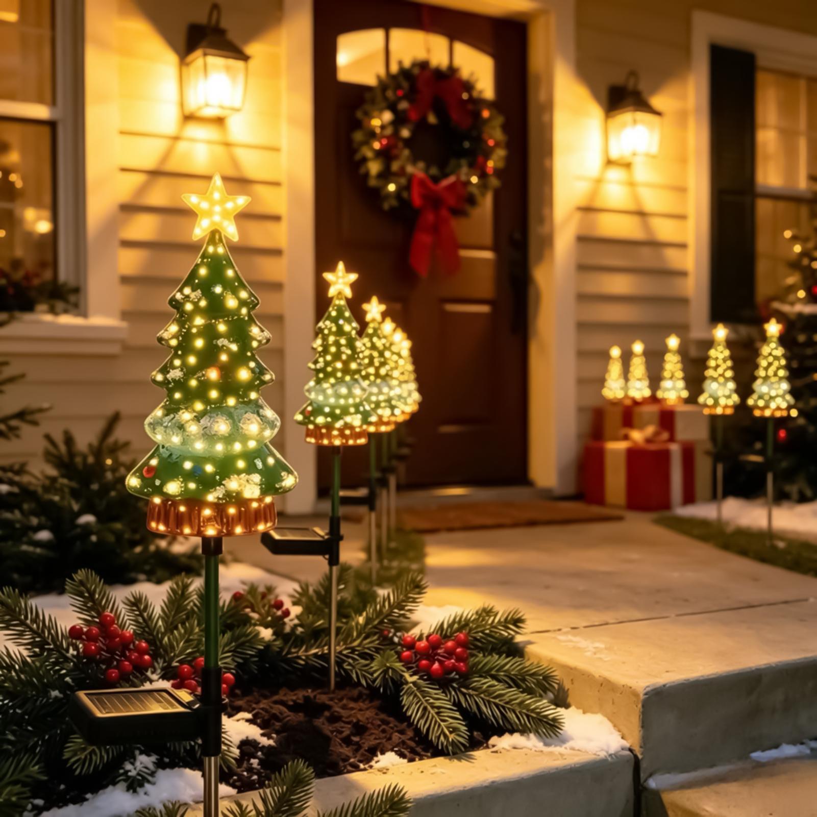 Outdoor Christmas Tree Solar P - Outdoor Power Stake 评论和价格