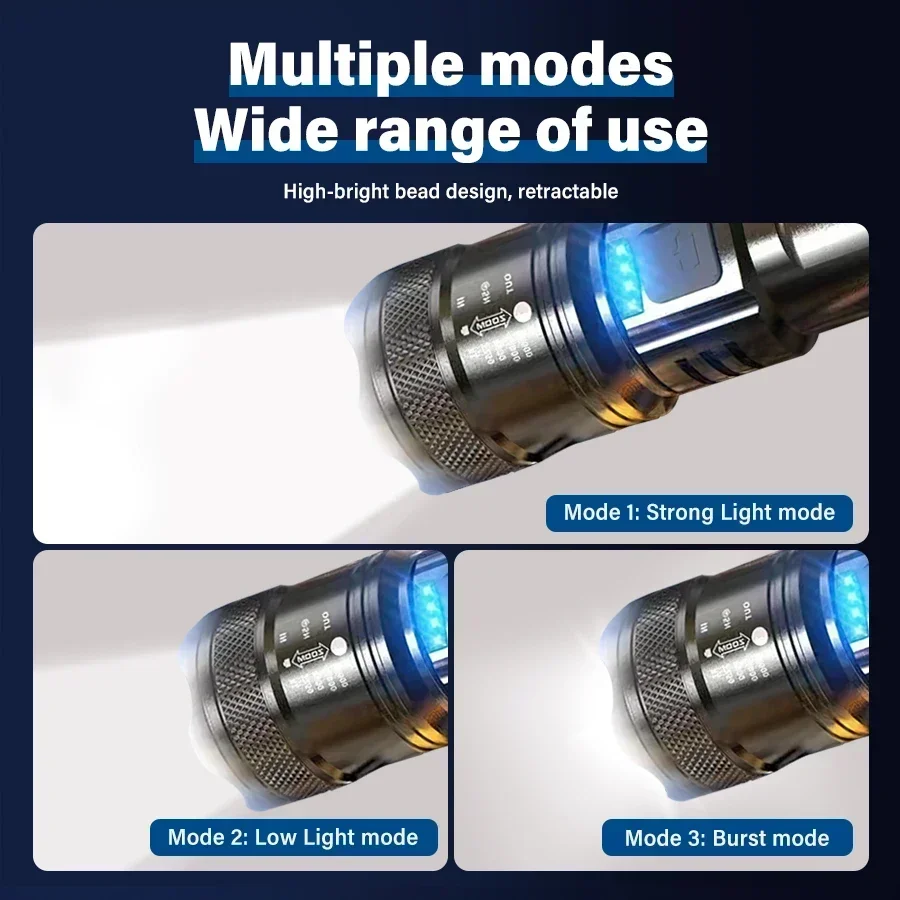Tactical LED Flashlight 2000LM - Outdoor Powerbank 评论和价格